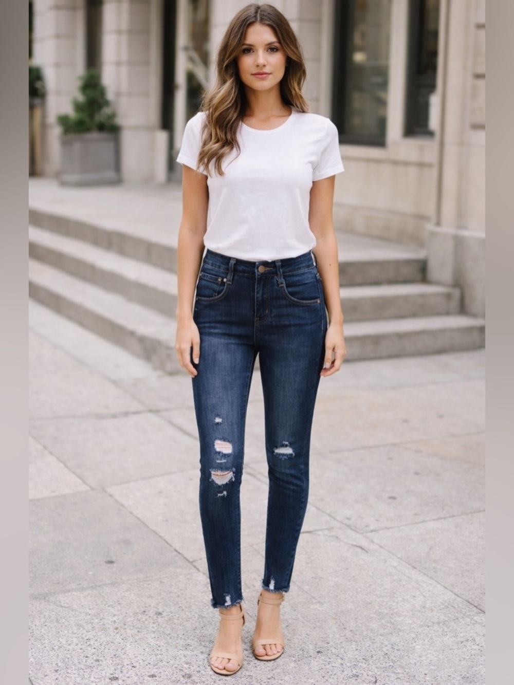 🌟3 for $30🌟 Liverpool | Ankle Skinny | Distressed | Dark Wash | Jegging | 2 🕦